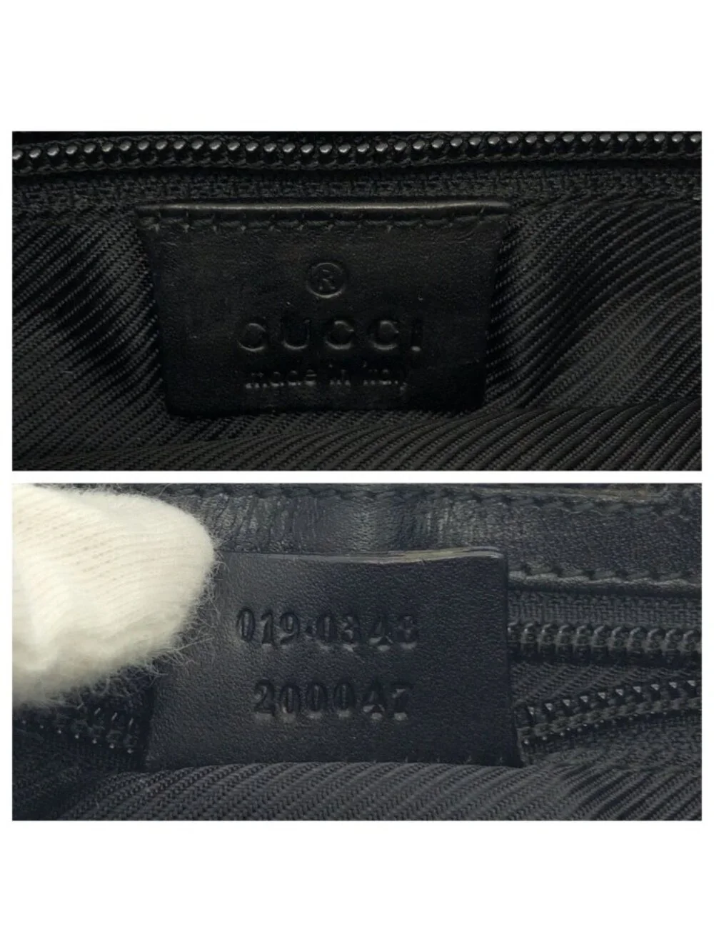 Gucci Black Silver GG Canvas 019 Shoulder Bag Pochette